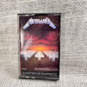 Metallica Master of Puppets Cassette Tape Elektra BMG C134552 9 60439-4 1986